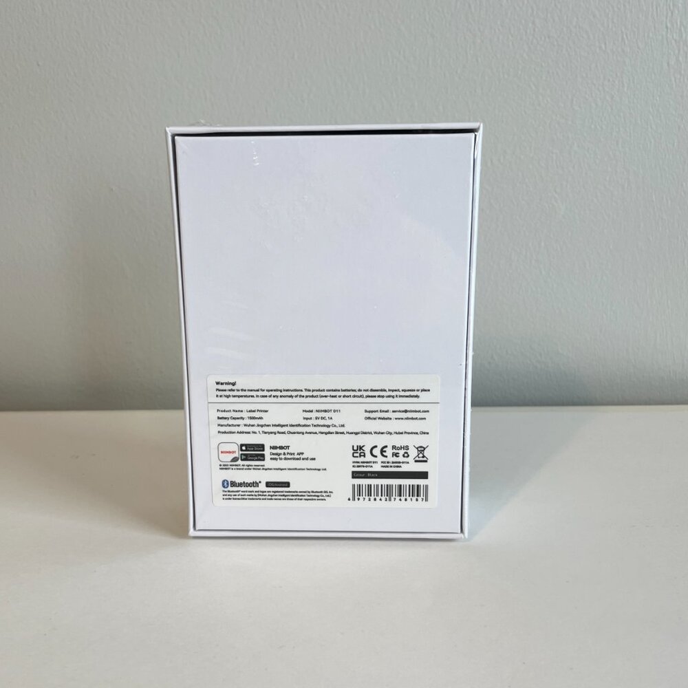 NimBot D11 Bluetooth Thermal Label Printer Black - Picture 5 of 6